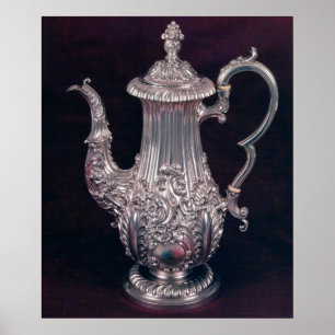 Coffee-pot by John Watson, Sheffield, 1818 Poster