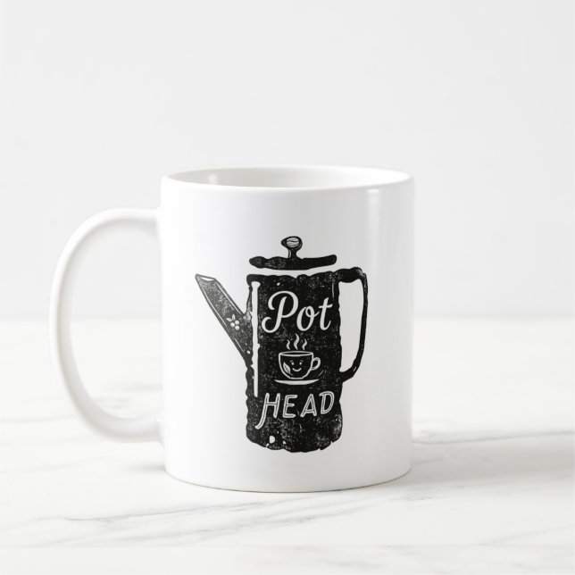 Coffee Pot Head - Lustiger Kaffee Combo  Kaffeetasse (Links)