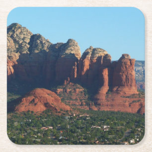 Coffee Pot Rock I in Sedona Arizona Rechteckiger Pappuntersetzer