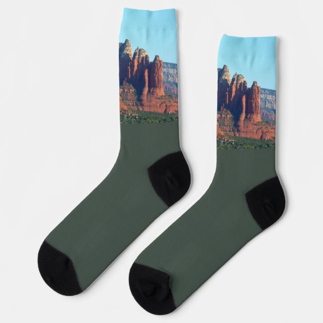 Coffee Pot Rock I in Sedona Arizona Socken (Linkes Detail)