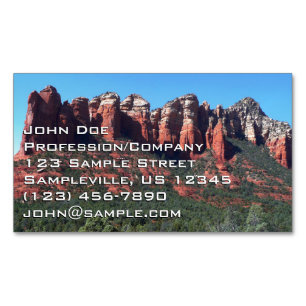Coffee Pot Rock II in Sedona Arizona Magnetische Visitenkarte
