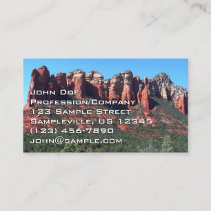Coffee Pot Rock II in Sedona Arizona Visitenkarte