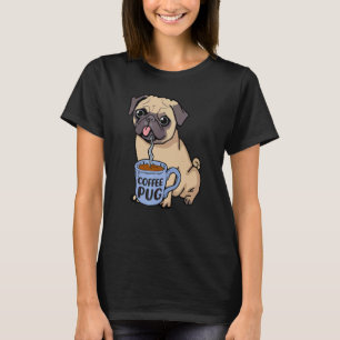 Coffee Pug Hund Ist Liebe, Ich Liebe Meinen Pug Ba T-Shirt