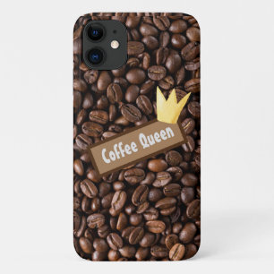 Coffee Queen Typografy Gold Crown Case-Mate iPhone Hülle