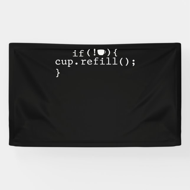 Coffee Refill Software Engineer für intelligente C Banner (Horizontal)