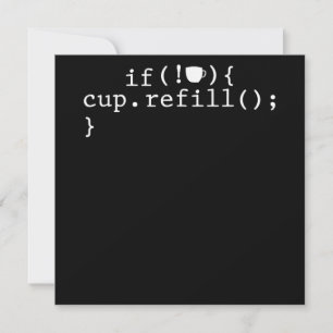 Coffee Refill Software Engineer für intelligente C Einladung