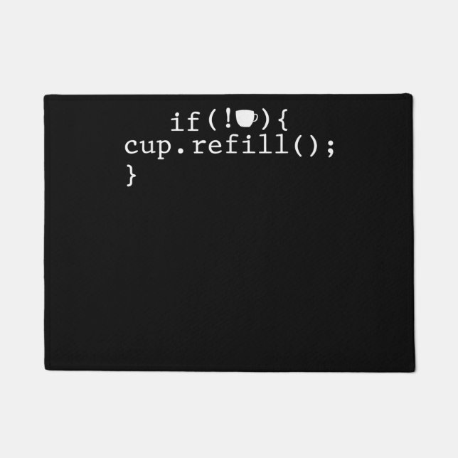 Coffee Refill Software Engineer für intelligente C Fußmatte (Vorderseite)