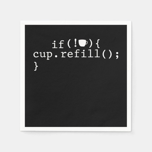 Coffee Refill Software Engineer für intelligente C Serviette (Vorderseite)
