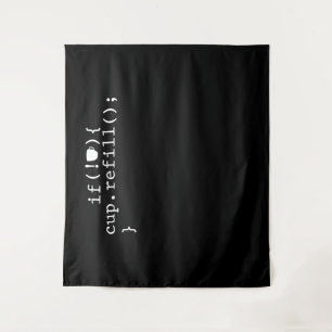 Coffee Refill Software Engineer für intelligente C Wandteppich