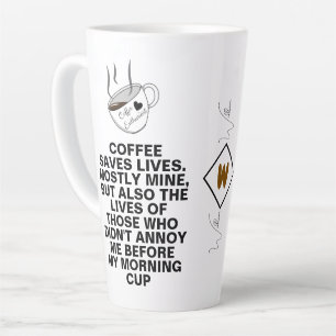 Coffee rettet Leben Meme   Benutzerdefinierte lust Milchtasse