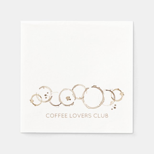 Coffee Rings COFFEE LOVERS CLUB Artisan Fun Serviette (Vorderseite)