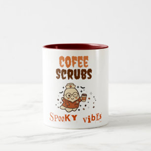 Coffee Scrubs Gruselige Stimmung Halloween Süße Kr Zweifarbige Tasse