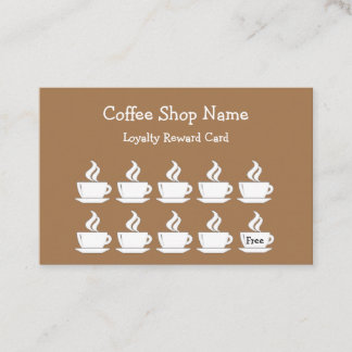 Coffee Shop Kunden belohnen Bulk Business Cards Treuekarte