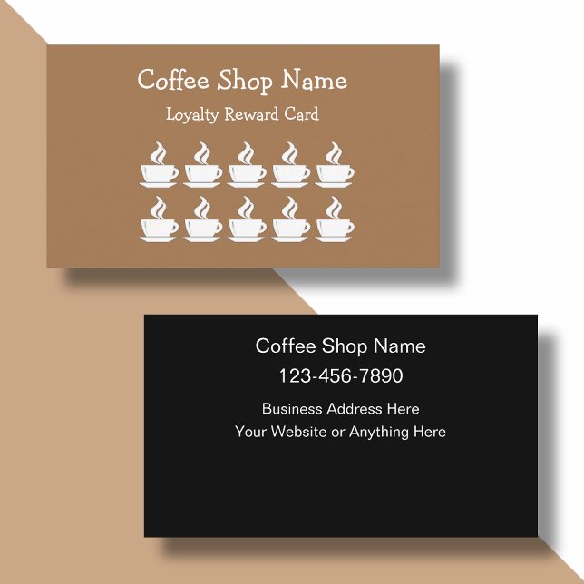 Coffee Shop Kunden belohnen Bulk Business Cards Treuekarte (Von Creator hochgeladen)