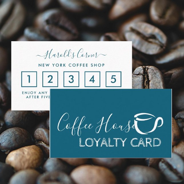 Coffee Shop Loyalty Card - Coffee Icon Treuekarte (Von Creator hochgeladen)
