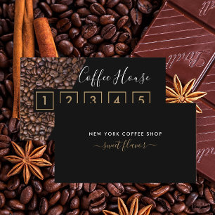 Coffee Shop Loyalty Card - Kaffeebär Treuekarte