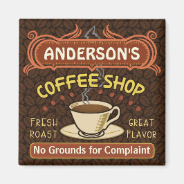 Coffee Shop mit Tasse Erstellen Sie Ihre eigenen P Magnet