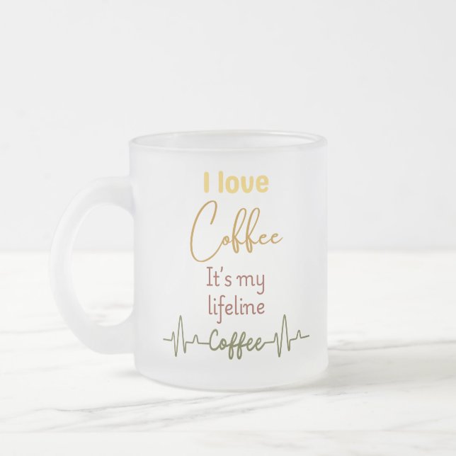 Coffee Spaß Tasse Geschenkidee für Koffeinabhängig (Links)