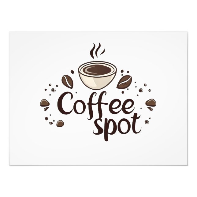Coffee Spot Kaffeetasse Fotodruck (Vorne)