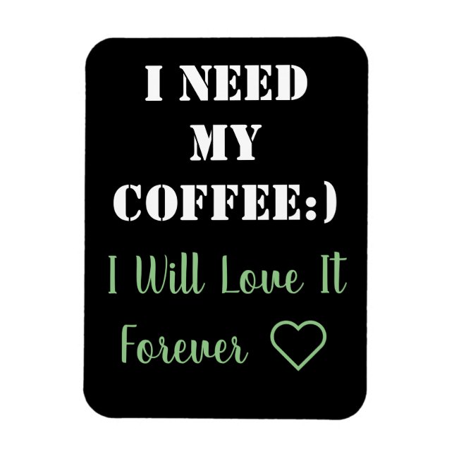 Coffee Sprichwort Magnet (Vertikal)