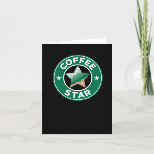 Coffee-Star-Aufkleber Karte