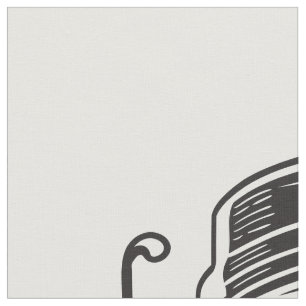 Coffee Superhero Fabric Stoff
