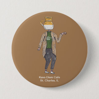 Coffee Tasse Button Button Character 1 - Kava Diem