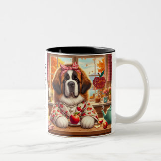 Coffee Tasse Fall Saint Bernard Kunstwerk