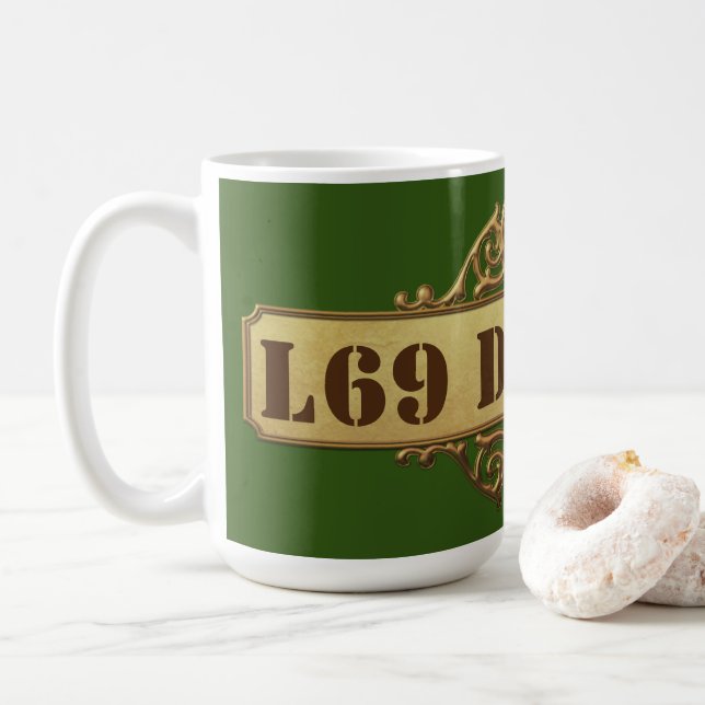 Coffee Tasse "L69 Designlogo" (Mit Donut)