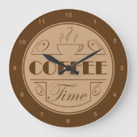 Coffee Time Acrylic Wall Clock