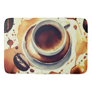 Coffee time Bath Mat Badematte