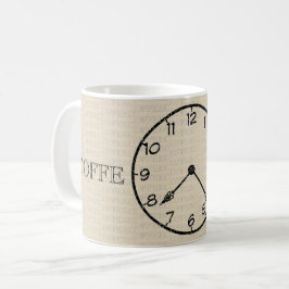 Coffee Time Clock Kaffeetasse