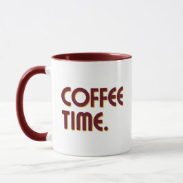 Coffee Time | Einfache minimalistische Alltags-Kaf Tasse