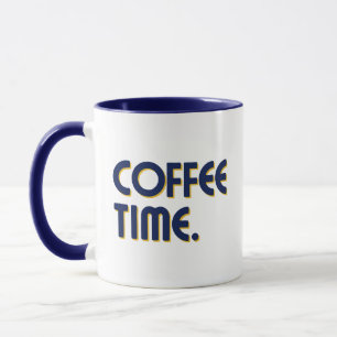 Coffee Time Einfache minimalistische Alltags-Kaf Tasse