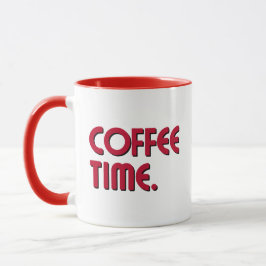 Coffee Time | Einfacher minimalistischer Alltagska Tasse
