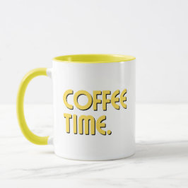 Coffee Time | Einfacher minimalistischer Alltagska Tasse