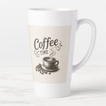 Coffee Time Latte Tasse 0,35 und 0,5 l