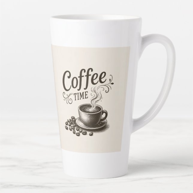 Coffee Time Latte Tasse 0,35 und 0,5 l (Rechts)