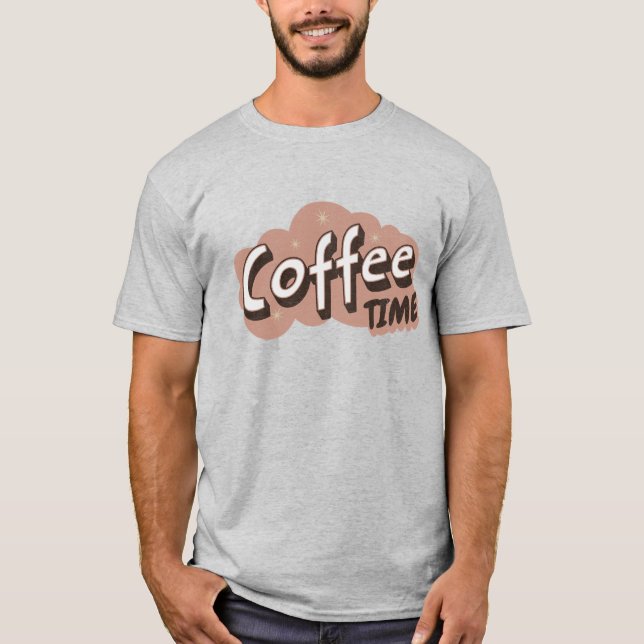 Coffee Time Retro T - Shirt (Vorderseite)