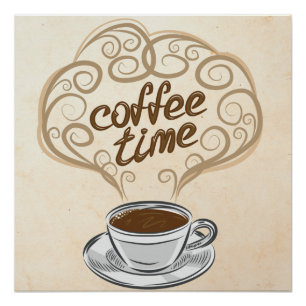 "Coffee Time" Wall Art Digital Prints Poster