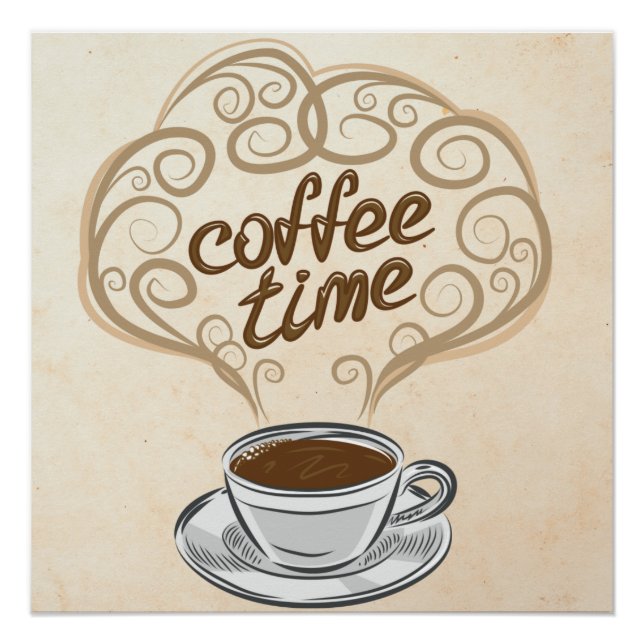 "Coffee Time" Wall Art Digital Prints Poster (Vorderseite)