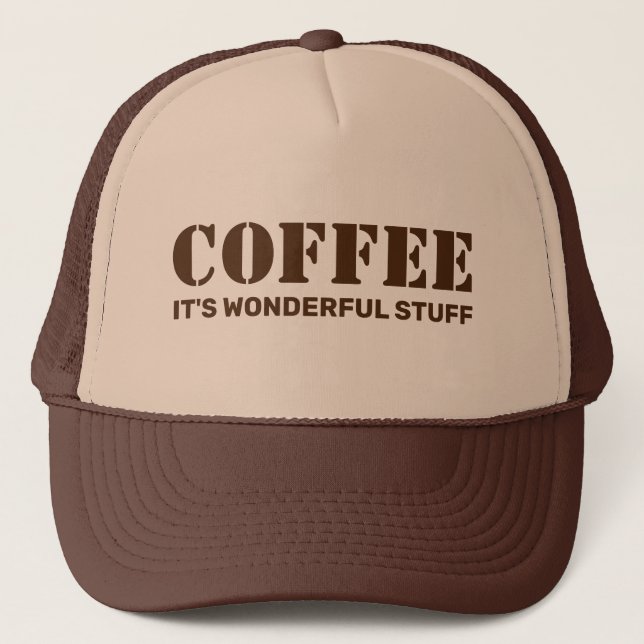 Coffee™ Trucker Hat Truckerkappe (Vorderseite)
