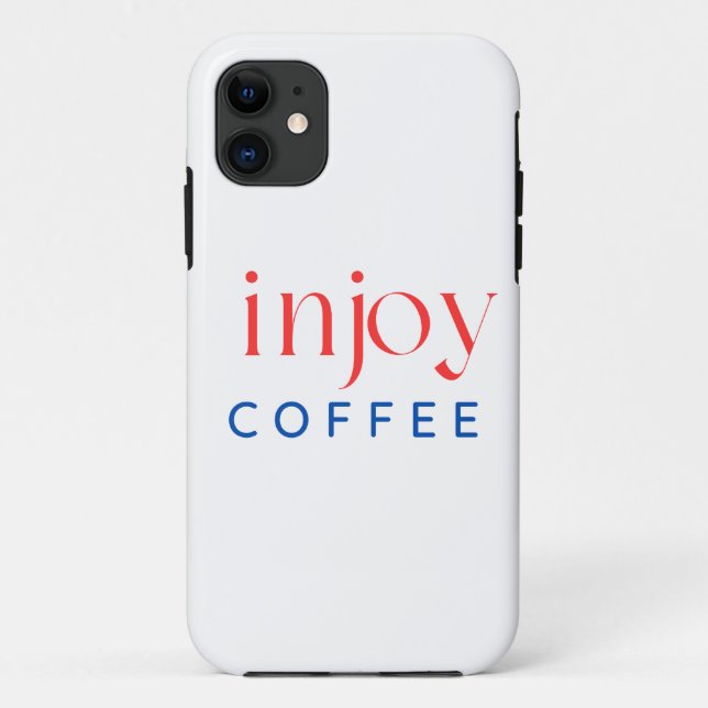 Coffee Typografy Art Case-Mate iPhone Hülle (Rückseite)