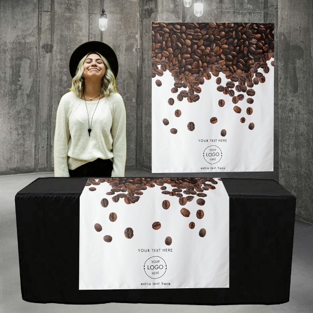 Coffee Vendor Pop Up Shop Table Runner-Banner-Logo Wandteppich (Coffee Vendor Pop Up Shop Table Runner Banner Logo Tapestry)