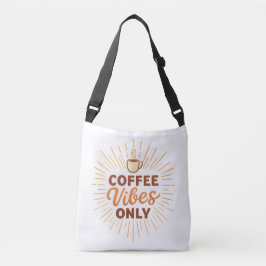 Coffee Vibes Only – Boho Coffee Design Tragetaschen Mit Langen Trägern