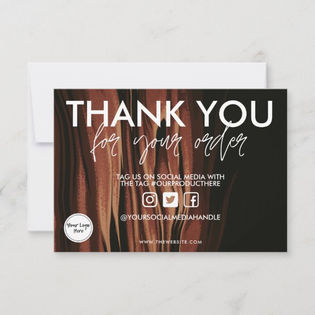 Coffee Watercolor Vielen Dank, Media Insert (Vorderseite)