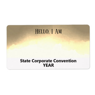Coffee Wcolor Custom Group Paper Name Tag
