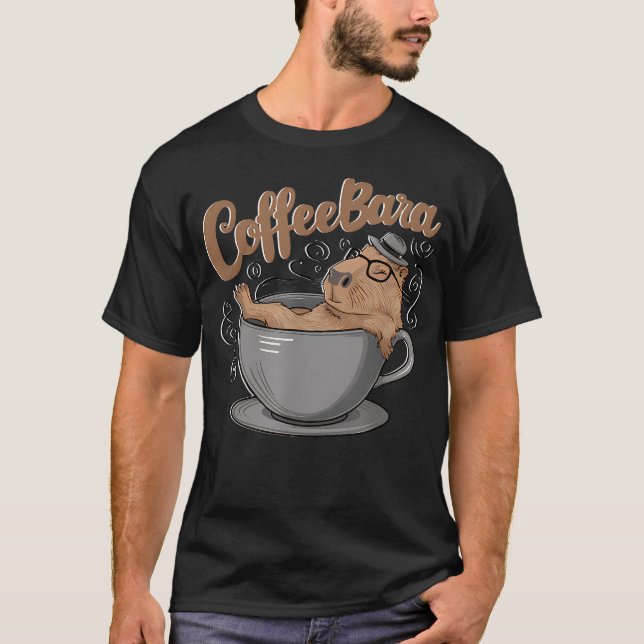 Coffeebara Kaffeetrinker T-Shirt (Vorderseite)