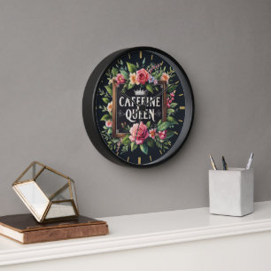 Coffeecore Clock Kaffee Memen Barista Chalkboard Uhr