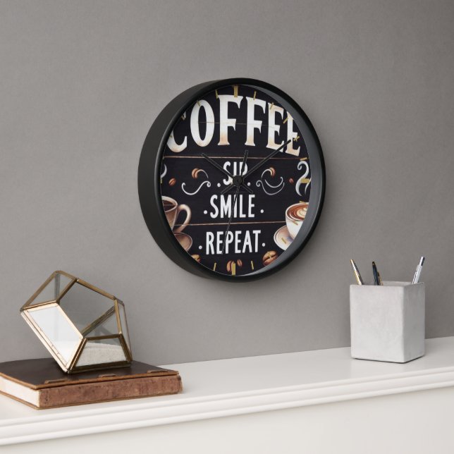 Coffeecore Dekor - Kaffeemaschine Wand Uhr (Büro)